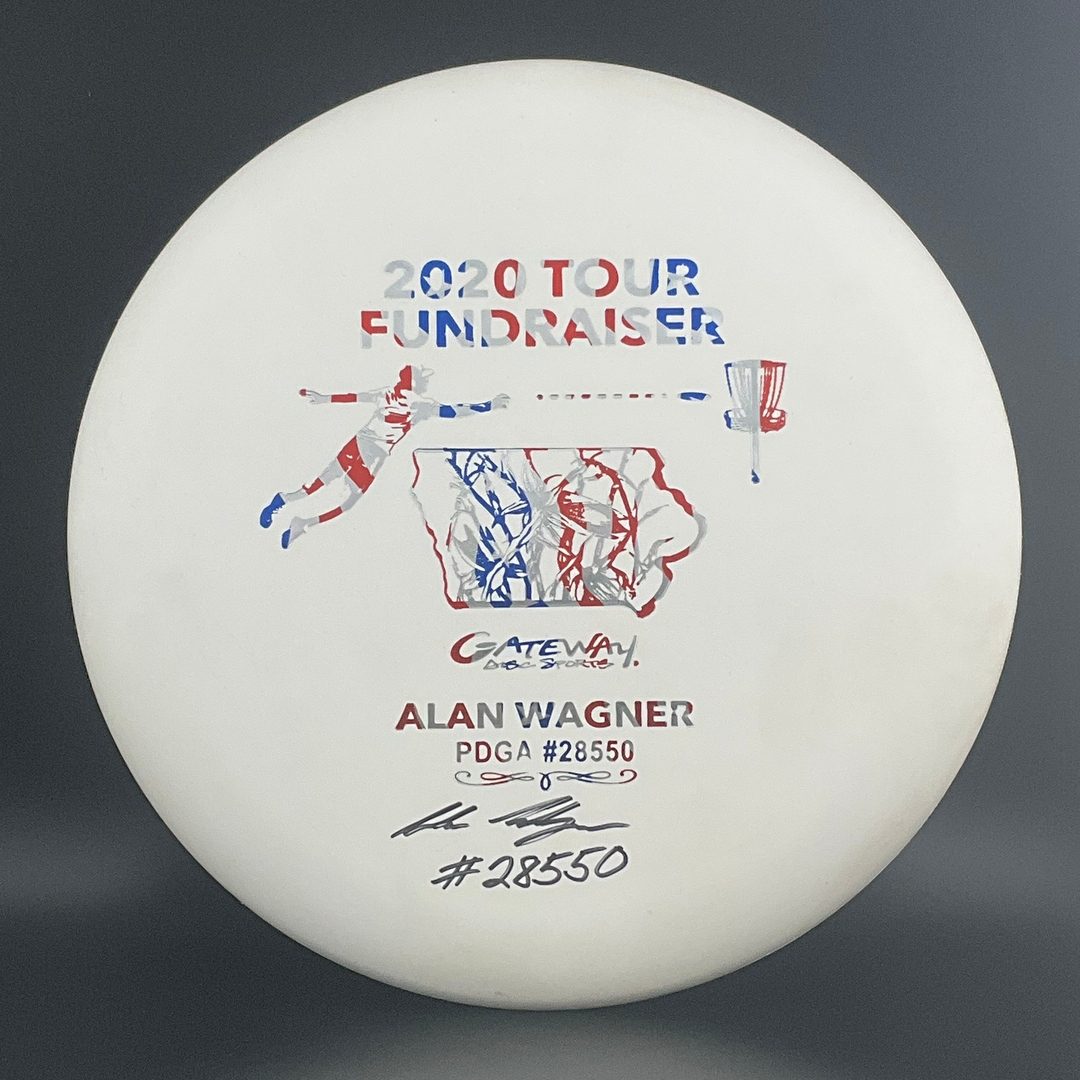 Putter de Disc Golf Pure White Warlock - Signé par Alan Wagner