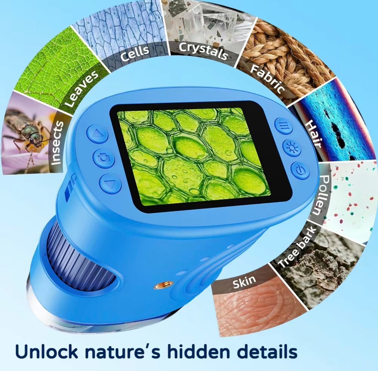 Microscopio MicroView para Niños - Herramienta de Exploración Digital Portátil
