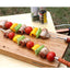 Outdoor Grill Grill Fork Wood Handle U Type Grill Pin Stainless Steel Grill Stick Wood Handle U Type Roast Pin Picnic Grill Meat - Korvel