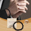 Bracelet en perles de bois noir café - Accessoire quotidien élégant