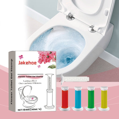 Toilet Gel Deodorizer Flower Household Toilet Descaling Deodorizing Deodorizing Fragrance Deodorizing Odor-Removing Toilet Cleaner - Korvel