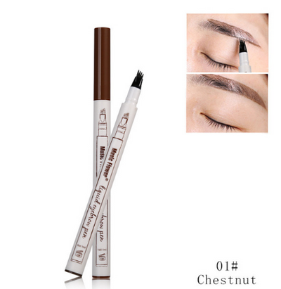 Music Flower Brand Makeup 3 Colors Fine Sketch Liquid Eyebrow Pen Waterproof Tattoo Super Durable Eye Brow - Korvel