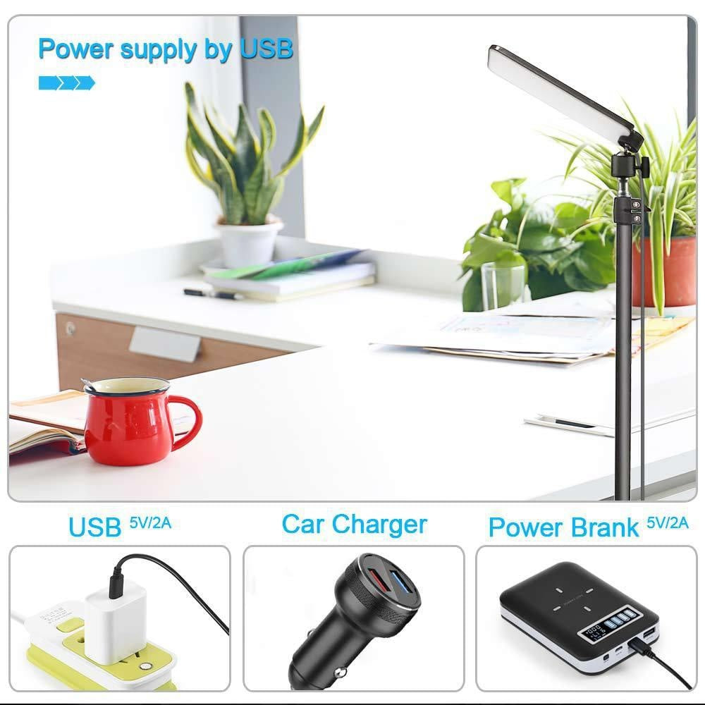 Camping Light LED Rechargeable Outdoor Tent Light USB 5V Power Supply 1.8 Meter Telescopic Pole - Korvel