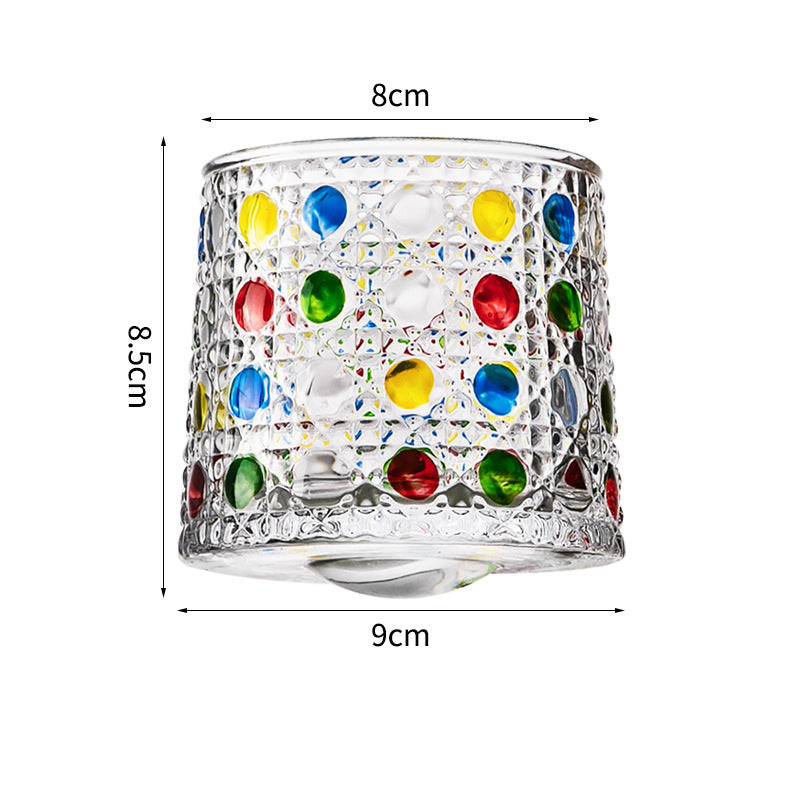 Hand drawn rotating glass cups multiple multi-purpose whiskey glasses rotating glass cups - Korvel