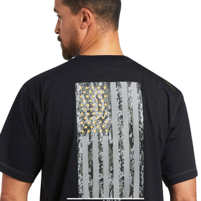 Ariat Men's Reflective American Flag Tee - Korvel