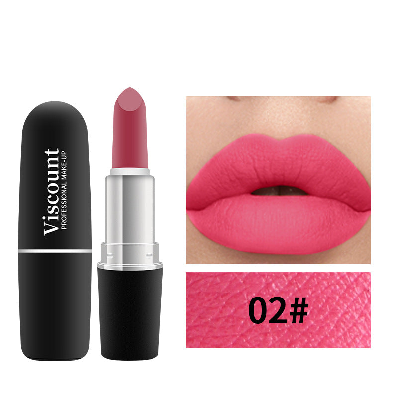 New Frosted Bullet Fog Matte White Lipstick Small Pepper 12 Color Moisturizing Lipstick - Korvel