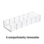 Household Transparent Divided Cosmetic Storage Box Sorting and Detachable Plastic Desktop Storage Box - Korvel