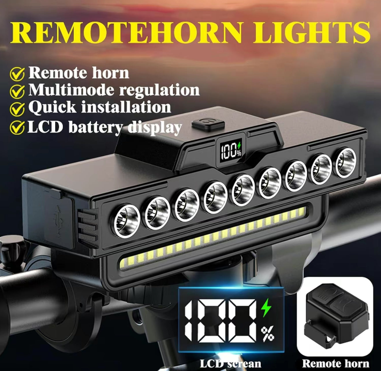 NightBeam Pro USB Rechargeable Bike Light