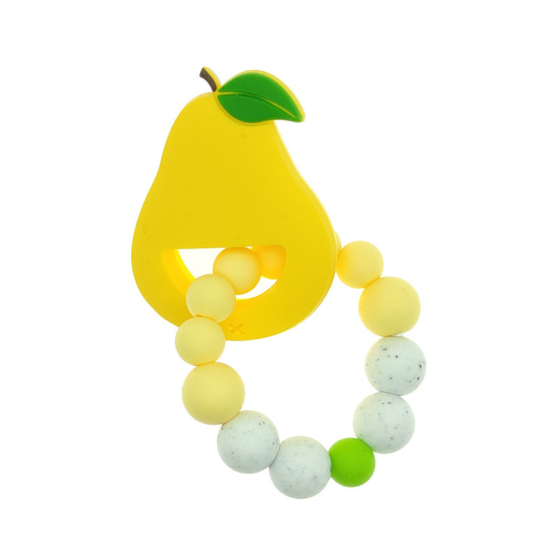 New baby cartoon fruit bracelet molar bracelet chewing teeth gum baby teething comfort toy - Korvel