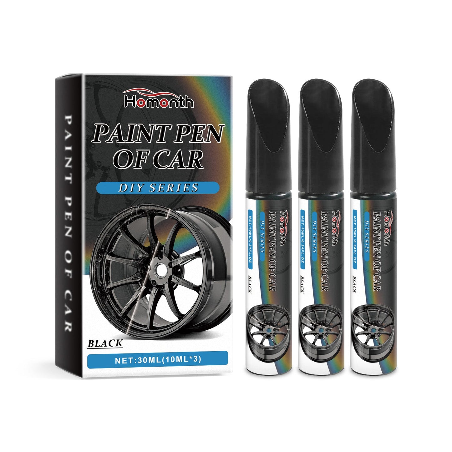 Black Car Wheel Scratches Repair Pen Car Paint Scratches Scratches Decontamination Repair Paint Pen - Korvel