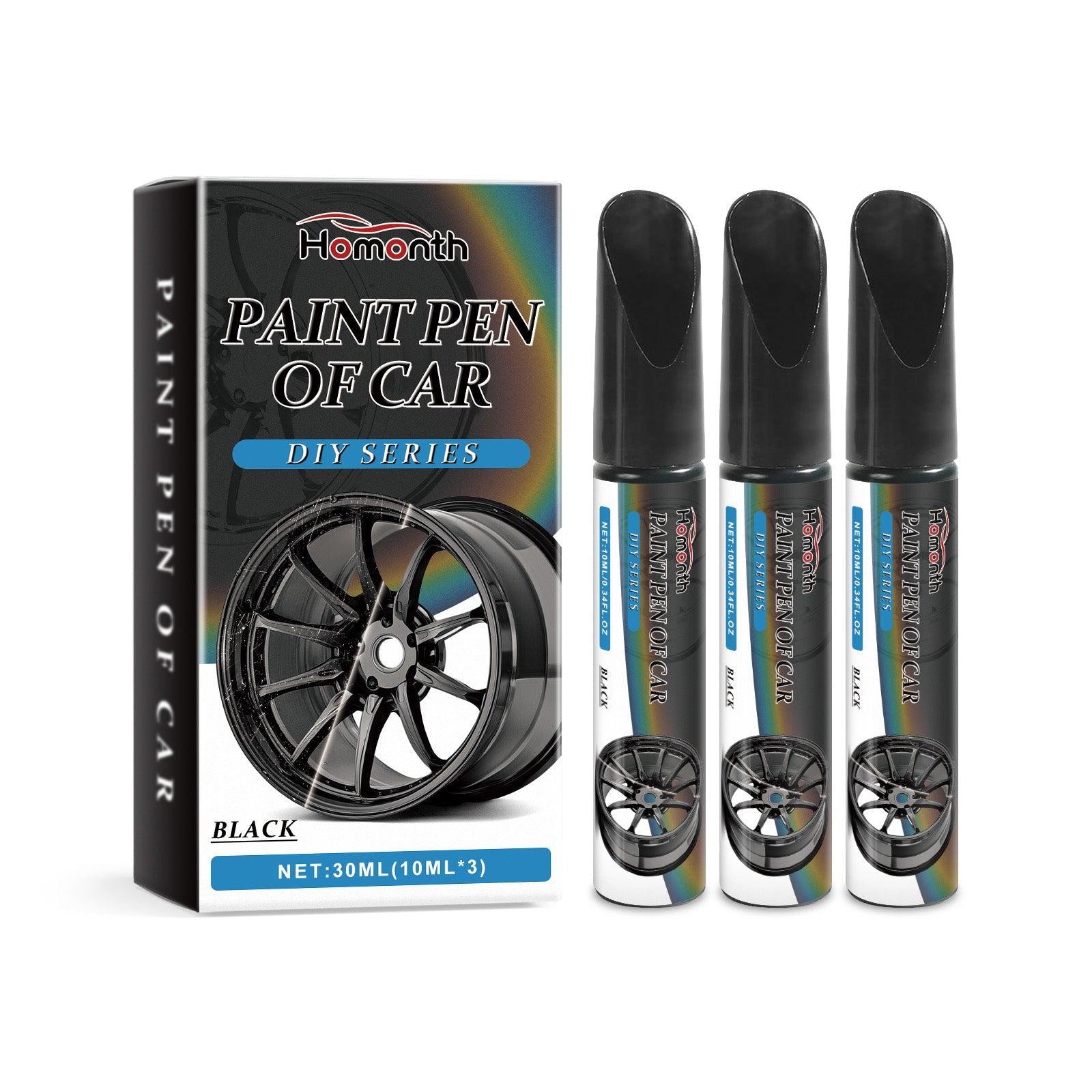 Black Car Wheel Scratches Repair Pen Car Paint Scratches Scratches Decontamination Repair Paint Pen - Korvel