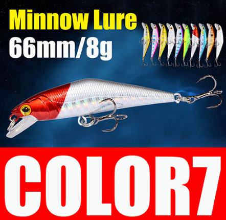 AFISHLURE Bass Wobblers Trout Fishing Lure  66mm/8g Minnow  Hard Baits Iscas Artificial Pesca Leurre - Korvel