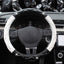 Leather Steering Wheel Covers Crystal Studded Rhinestone Car Steering-Wheel Cover Cases Pink Car Interior Accessories For Girls - Korvel