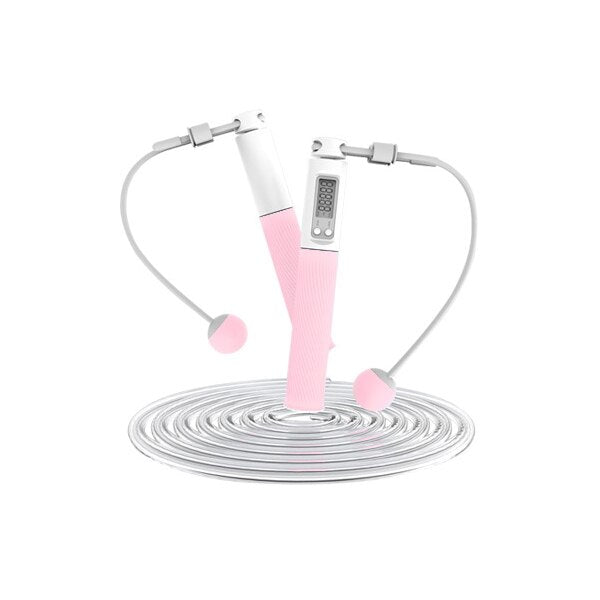 Valentine DAY women lady girl dual use home jump skipping rope Wireless with counter digital smart  keep fit crossfit weighted - Korvel
