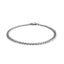 Pulsera de eslabones sólida de oro blanco de 14k - 3.6mm