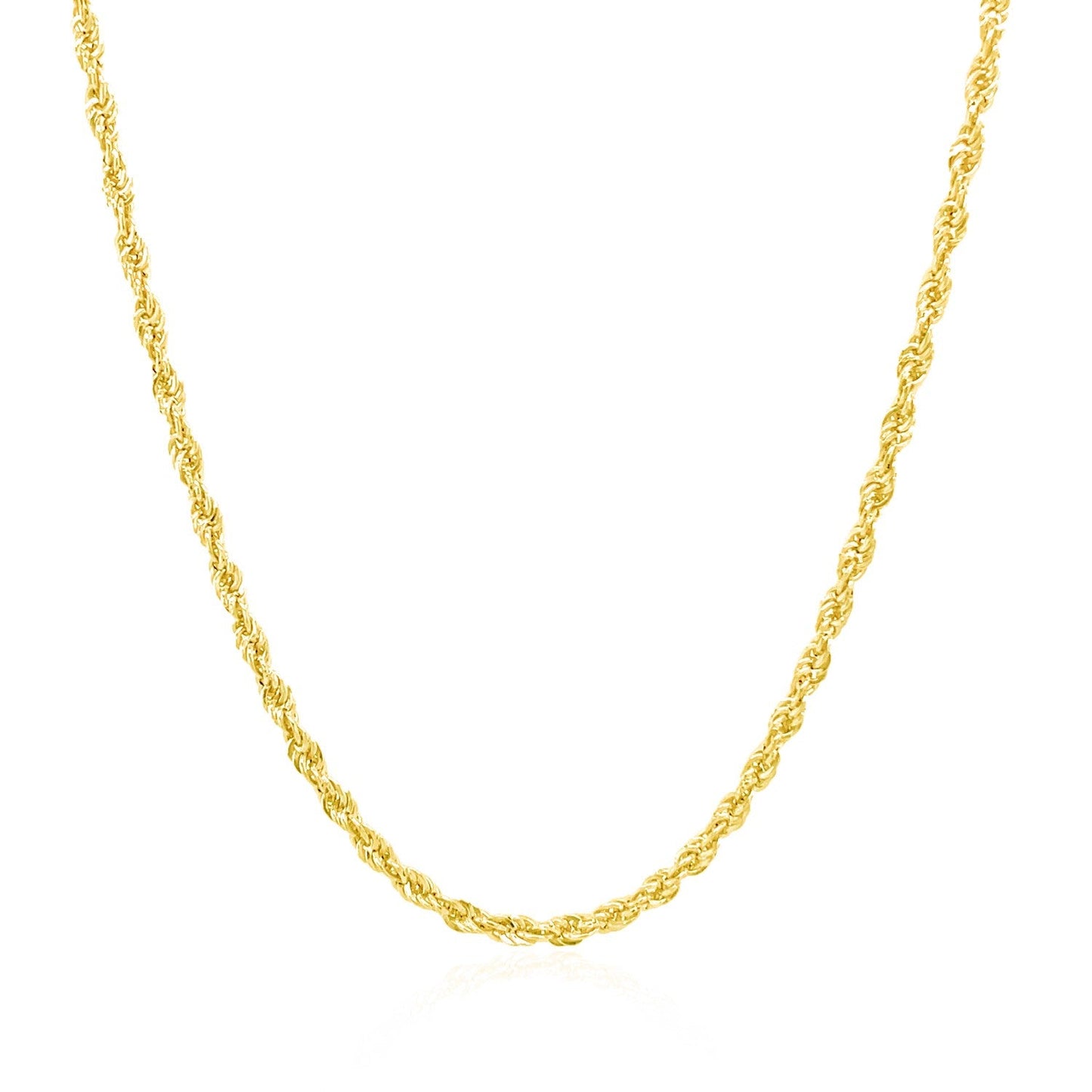 Cadena de Cuerda Ligera de Oro Amarillo de 14k - 2.0mm