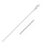 18k White Gold Round Cable Chain Necklace - 1.5mm