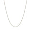 18k White Gold Round Cable Chain Necklace - 1.5mm