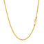 14k Yellow Gold Round Wheat Chain 1.5mm