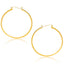 Pendientes de aro pulidos de oro amarillo de 14k - 40mm