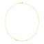 Collar de Amor de Oro de Dos Tonos de 14k