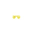 Boucles d'oreilles en or jaune 14 carats à facettes