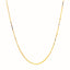 Chaîne en boîte ajustable en or jaune 14 carats - 0,7 mm