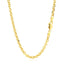14k Yellow Gold Diamond Cut Cable Link Chain - 4.0mm