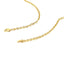 14k Yellow Gold Diamond Cut Cable Link Chain - 4.0mm