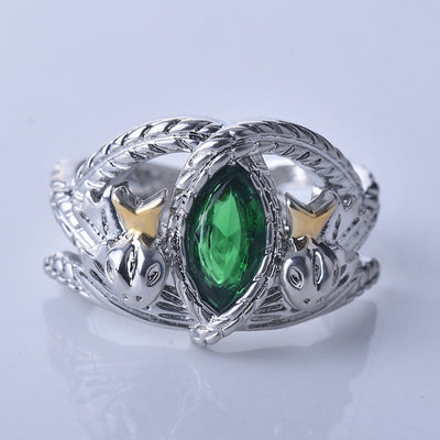 S925 Silver Plated Mighty Ring - Two Tone Design