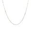 Chaîne classique en or blanc 14k - 0,6 mm