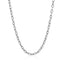 14k White Gold Textured Pendant Chain - 3.5mm