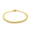 Pulsera Sólida Clásica Miami Cuban de Oro Amarillo de 14k - 5.0mm