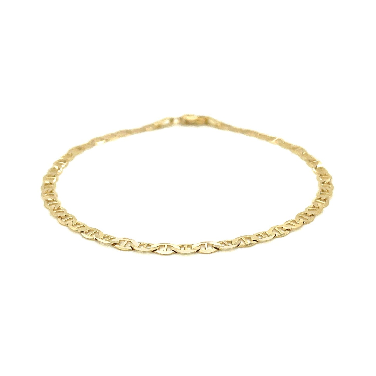 Bracelet en lien marin en or jaune 14 carats - 3,2 mm