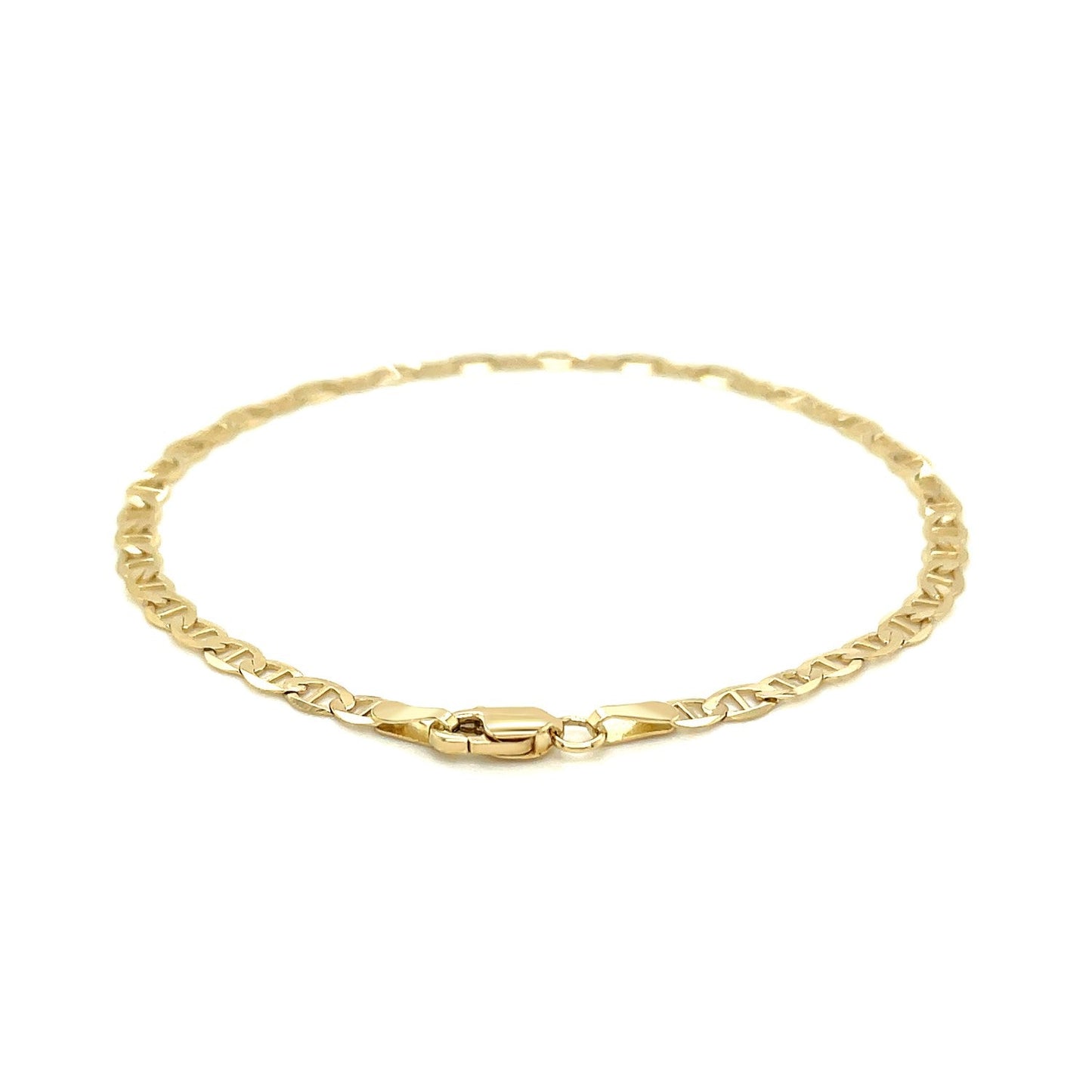 Bracelet en lien marin en or jaune 14 carats - 3,2 mm