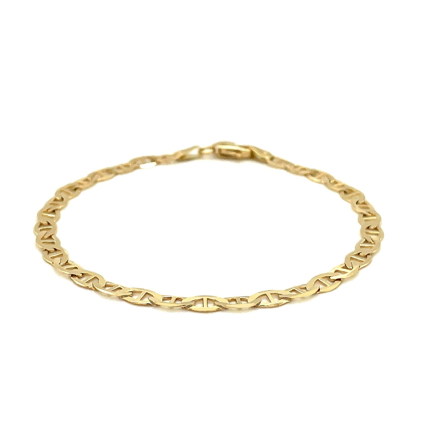 14k Yellow Gold Mariner Link Bracelet - 4.5mm Width
