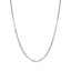 Chaîne en or blanc 14k avec maillons en câble et finition diamantée - 1,8 mm