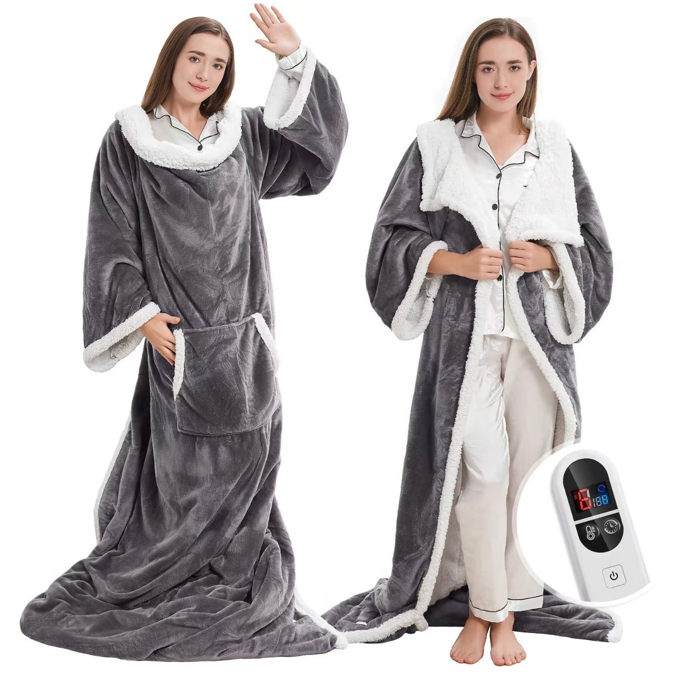 CozyNest Heated Wearable Blanket - Korvel