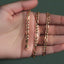 10K Yellow Gold Solid Figaro Chain - 4.50 mm