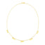 14k Yellow Gold Necklace with Circle Dangle Stations