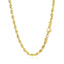 Cadena de Cuerda Sólida de Corte de Diamante de Oro Amarillo de 10k de 4.0mm