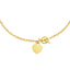 Collar de Toggle de Oro Amarillo de 14k con Charm de Corazón