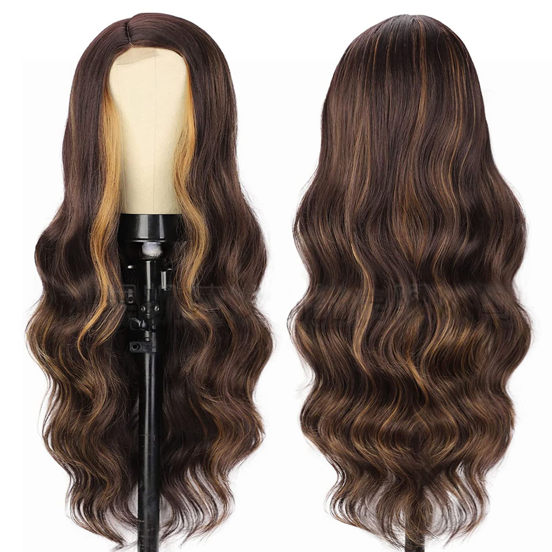 European and American Wigs With Long Curly Hair, Women's Front Lace Wigs, High-Temperature Silk Wigs, and Headsets - Korvel