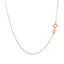 14k Pink Gold Diamond Cut Cable Link Chain - 0.8mm