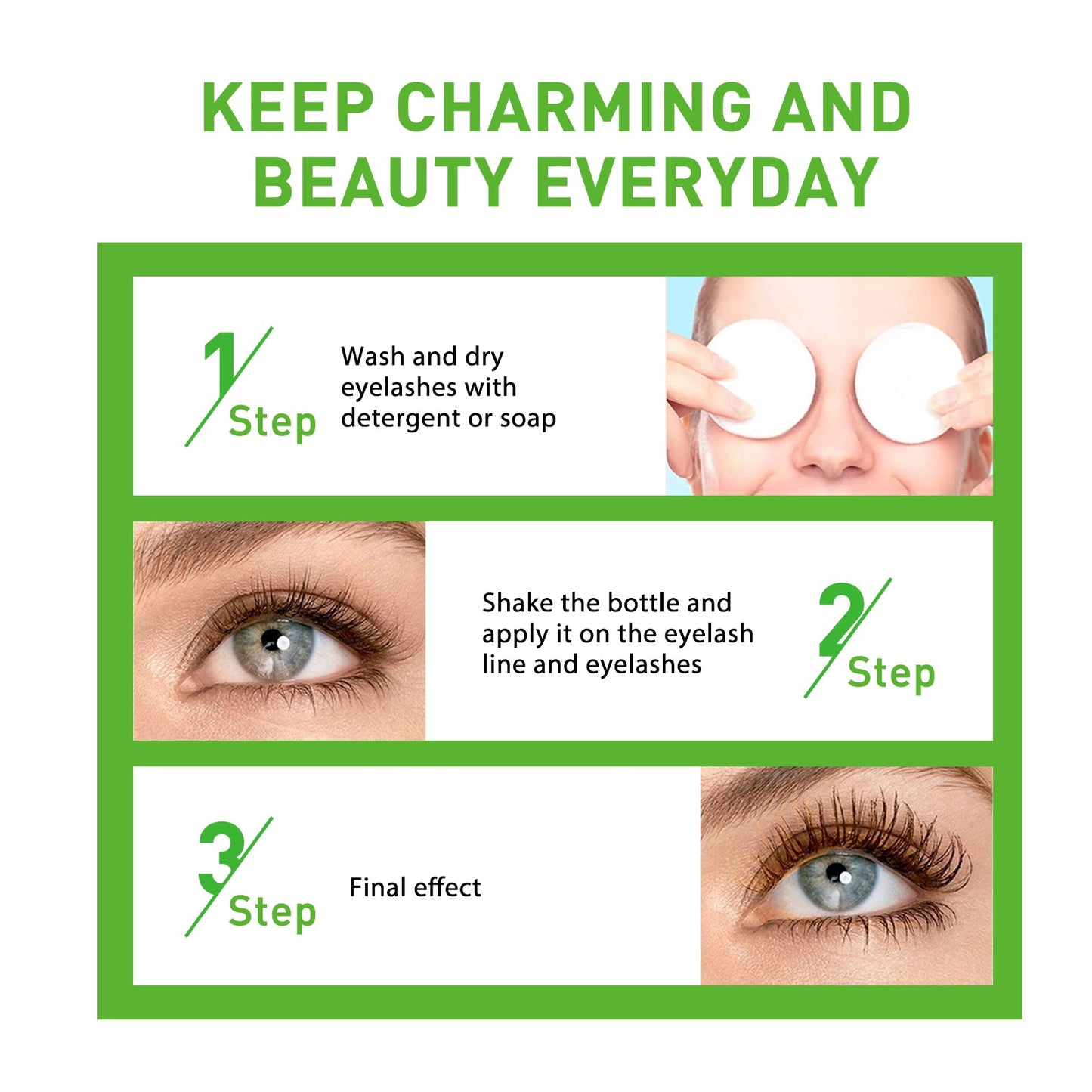 Mascara à l'huile de ricin pour un curling et un volume naturel