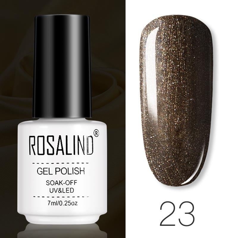ROSALIND Gel Polish Set Manicure for Nails Semi Permanent Vernis top coat UV LED Gel Varnish Soak Off Nail Art Gel Nail Polish - Korvel