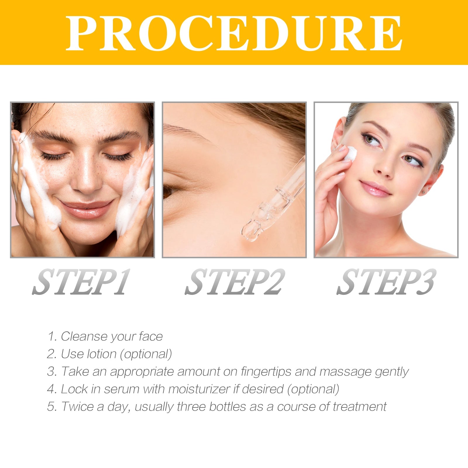 Vitamin C Face Serum, Anti-Aging Fade Facial Spots Wrinkles Brightening Skin - Korvel