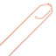 14k Rose Gold Adjustable Popcorn Chain 1.3mm