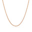 14k Rose Gold Adjustable Popcorn Chain 1.3mm