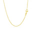 14k Yellow Gold Round Cable Link Chain - 1.5mm